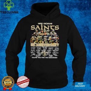 New Orleans Saints 55th anniversary 1966 2022 thank you for the memories signatures shirt