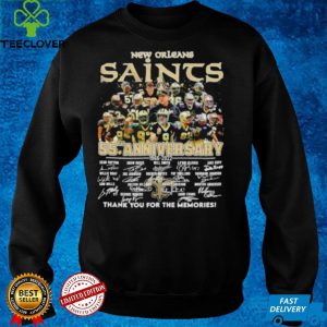 New Orleans Saints 55th anniversary 1966 2022 thank you for the memories signatures shirt