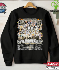 New Orleans Saints 58th Anniversary 1967 2025 T Shirt
