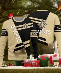 New Orleans Saints Basic Pattern Knitted Ugly Christmas Sweater AOP Gift For Men And Women