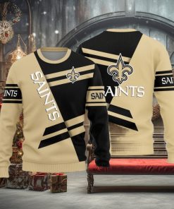 New Orleans Saints Basic Pattern Ugly Christmas Sweater