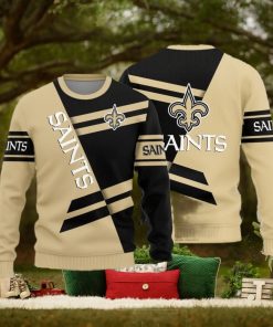 New Orleans Saints Basic Pattern Ugly Christmas Sweater