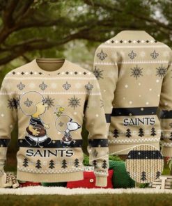 New Orleans Saints Charlie Brown Peanuts Snoopy Ugly Christmas Sweaters