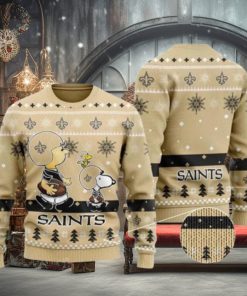 New Orleans Saints Charlie Brown Peanuts Snoopy Ugly Christmas Sweaters