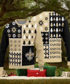 New Orleans Saints Christmas Pattern Ugly Christmas Sweater Christmas Gift