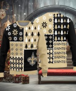 New Orleans Saints Christmas Pattern Ugly Christmas Sweater Christmas Gift