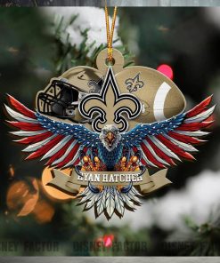 New Orleans Saints Decorations, Eagles Christmas Ornaments