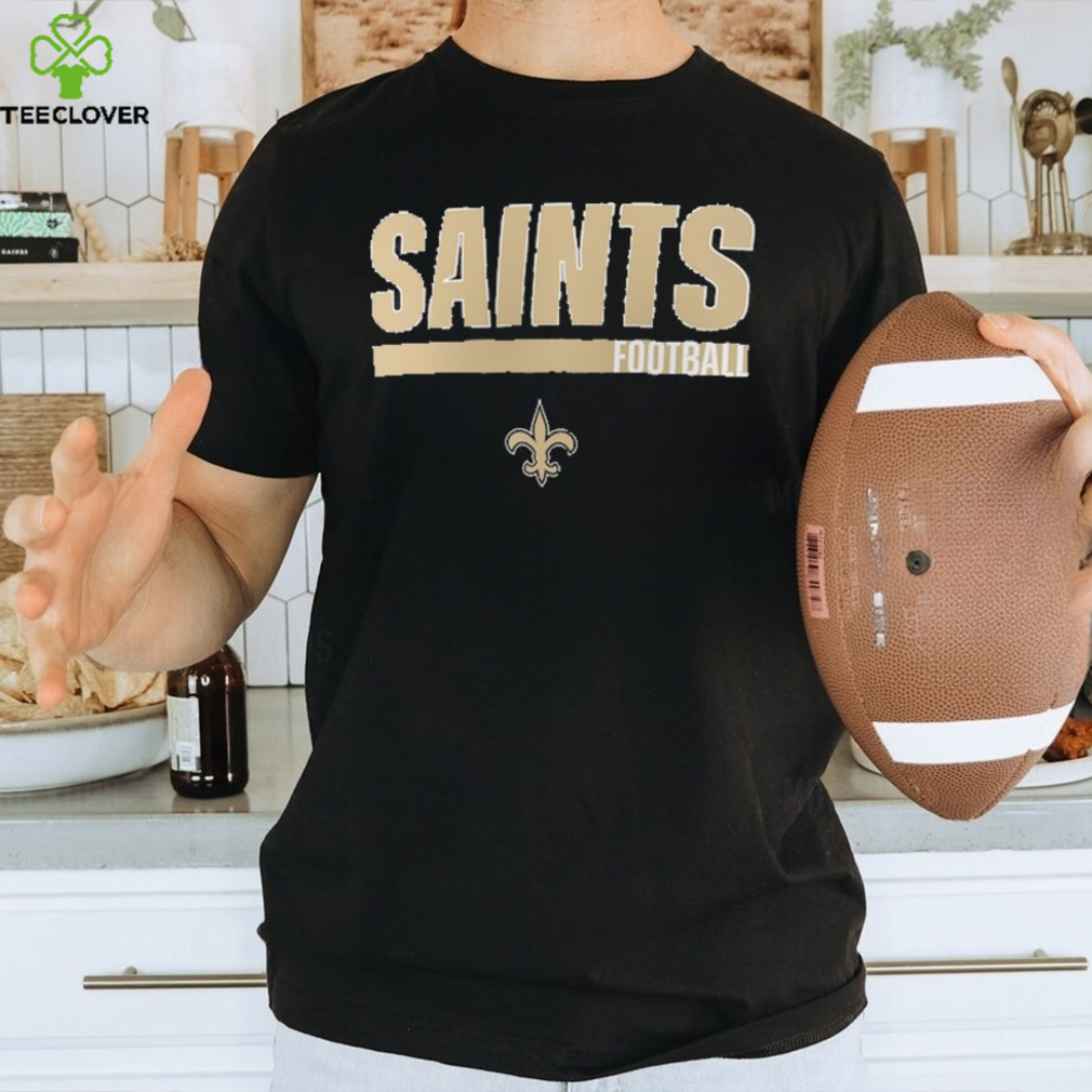 New Orleans Saints Fanatics Branded Long Sleeve T Shirt & Cuffed Knit Hat  Combo Set Heather Charcoal Black - Limotees