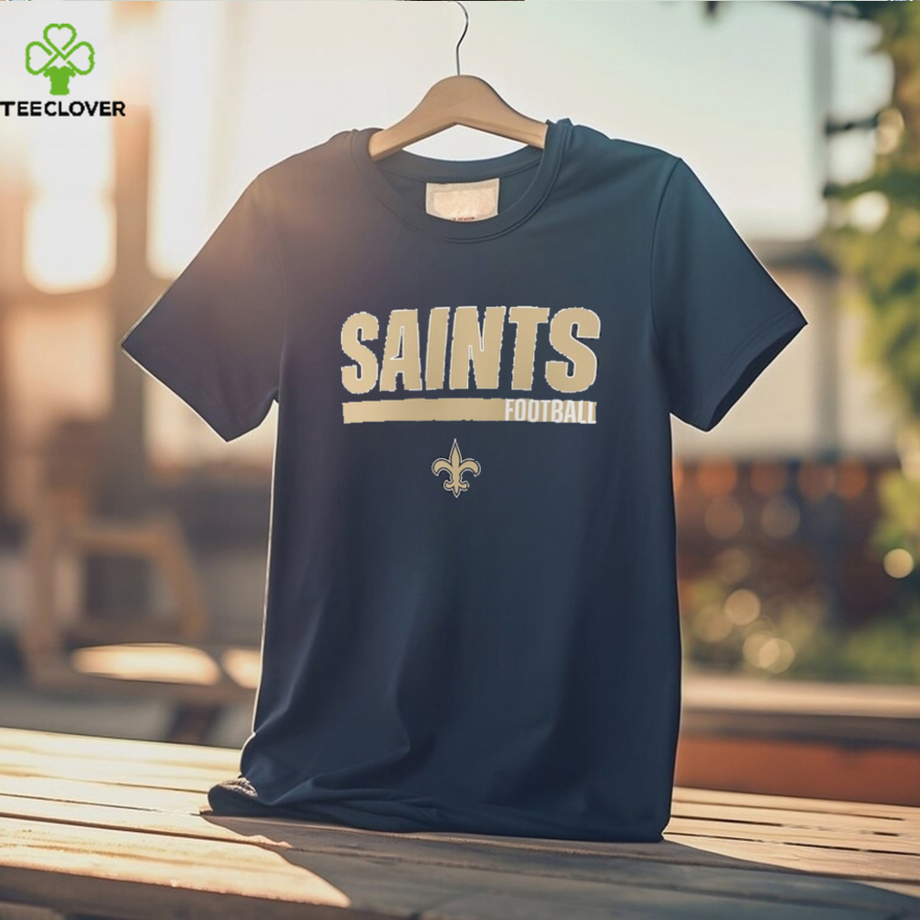 New Orleans Saints Fanatics Branded Long Sleeve T Shirt & Cuffed Knit Hat  Combo Set Heather Charcoal Black - Limotees