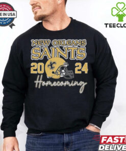 New Orleans Saints Football Homecoming 2024 helmet shirt
