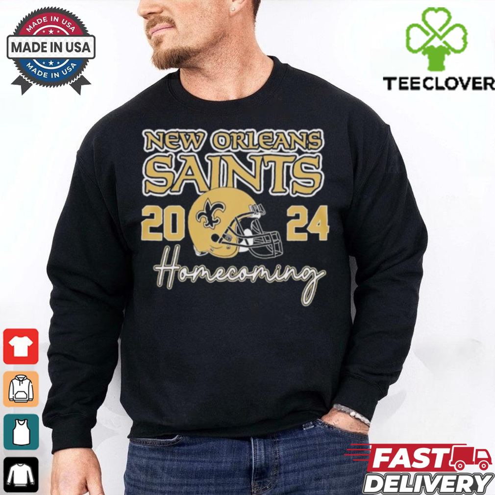 New Orleans Saints Football Homecoming 2024 helmet shirt New Orleans Saints Football Homecoming 2024 helmet shirt