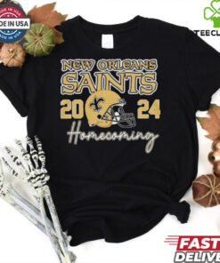 New Orleans Saints Football Homecoming 2024 helmet shirt 1 New Orleans Saints Football Homecoming 2024 helmet shirt