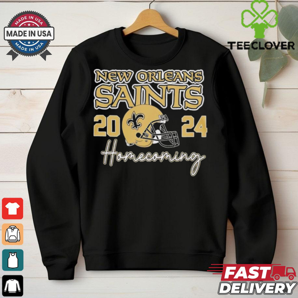 New Orleans Saints Football Homecoming 2024 helmet shirt New Orleans Saints Football Homecoming 2024 helmet shirt