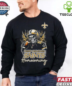 New Orleans Saints Football Homecoming 2024 skeleton player shirt
