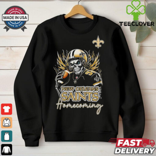 New Orleans Saints Football Homecoming 2024 skeleton player shirt