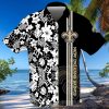 New Orleans Saints Football Team All Over Print Hawaiian Shirt – Black