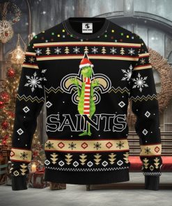 New Orleans Saints Funny Grinch Christmas Ugly Sweater