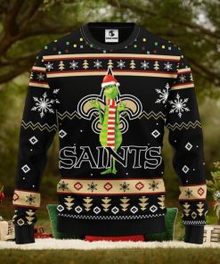 New Orleans Saints Funny Grinch Christmas Ugly Sweater