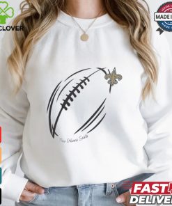 New Orleans Saints G III 4Her by Carl Banks Subtle Football Fitted T Shirt