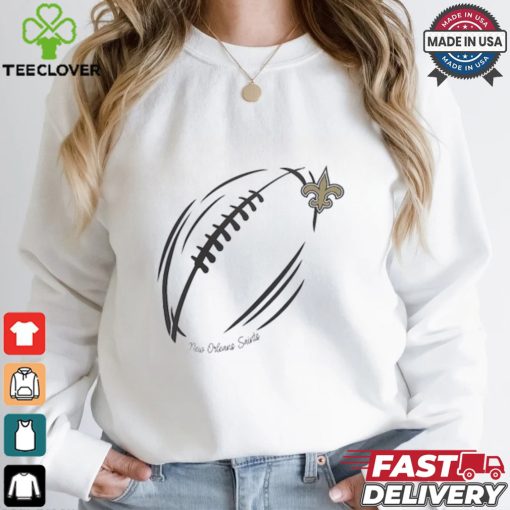 New Orleans Saints G III 4Her by Carl Banks Subtle Football Fitted  T Shirt
