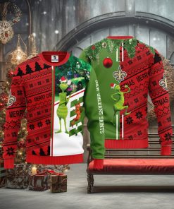 New Orleans Saints Grinch & Scooby Doo Christmas Ugly Sweater 1
