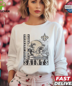 New Orleans Saints Helmet Dash T Shirt