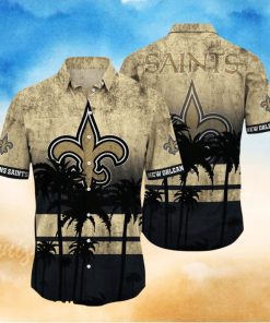 New Orleans Saints Logo Coconut Tropical Hawaiian Shirt Beach Gift For Fans