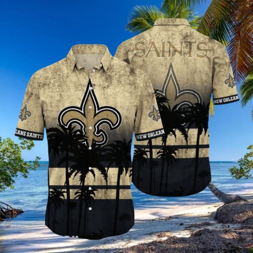 New Orleans Saints Logo Coconut Tropical Hawaiian Shirt Beach Gift For Fans