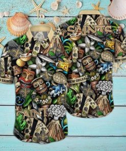 New Orleans Saints NFL Flower Hawaii Shirt And Tshirt For Fans