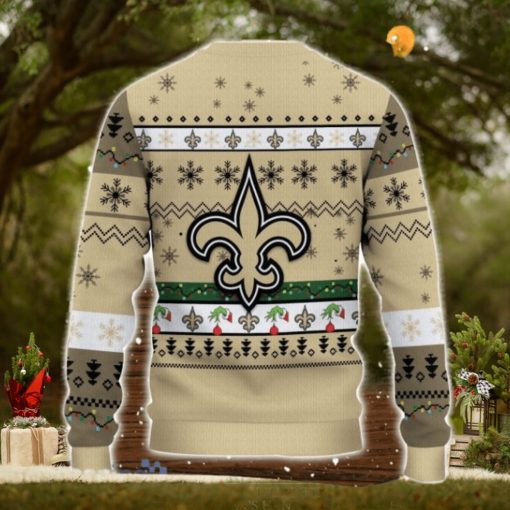 New Orleans Saints NFL Grinch Hand Funny Christmas Gift Ugly Christmas Sweater Gift Ideas For Fans