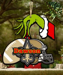 New Orleans Saints NFL Grinch Personalized Ornament SP121023119ID03