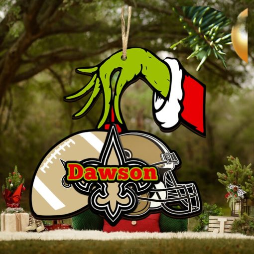 New Orleans Saints NFL Grinch Personalized Ornament SP121023119ID03