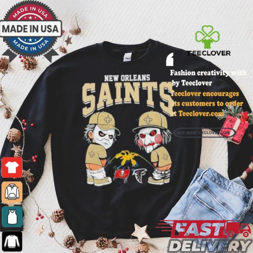 New Orleans Saints NFL Halloween Peeing Funny Shirt