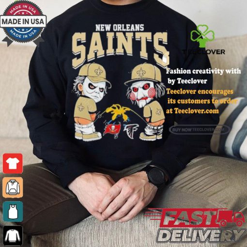 New Orleans Saints NFL Halloween Peeing Funny Shirt