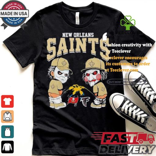 New Orleans Saints NFL Halloween Peeing Funny Shirt