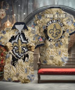 New Orleans Saints NFL Hawaiian Shirt Custom Name For Fans