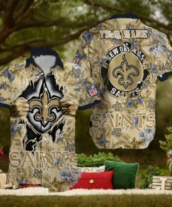 New Orleans Saints NFL Hawaiian Shirt Custom Name For Fans