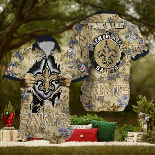New Orleans Saints NFL Hawaiian Shirt Custom Name For Fans