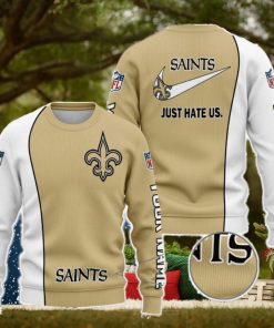 New Orleans Saints NFL Just Hate Us Personalized For Fans Sweater New