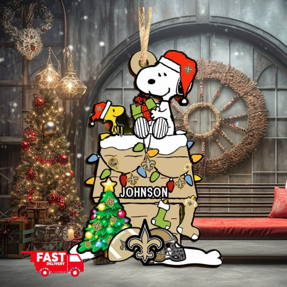 New Orleans Saints NFL Snoopy Ornament Personalized Christmas 2023 Holidays New Orleans Saints NFL Snoopy Ornament Personalized Christmas 2023 Holidays