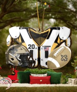New Orleans Saints NFL Sport Ornament Custom Your Name And Number 2023 Christmas Tree Decorations
