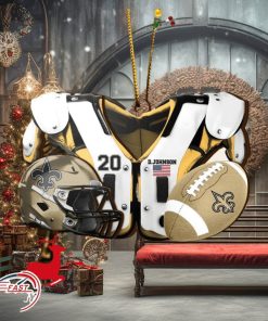 New Orleans Saints NFL Sport Ornament Custom Your Name And Number 2023 Christmas Tree Decorations