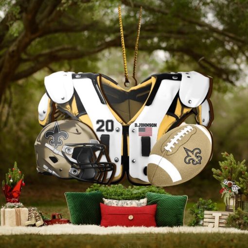 New Orleans Saints NFL Sport Ornament Custom Your Name And Number