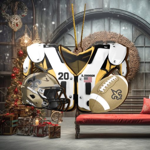 New Orleans Saints NFL Sport Ornament Custom Your Name And Number