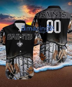 New Orleans Saints NFL Team Deer Hunting Pattern Hawaiian Shirt Trending Summer Aloha Best Gift Fans