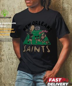 New Orleans Saints NFL x Homage x Beavis and Butt Head Unisex Tri Blend T Shirt