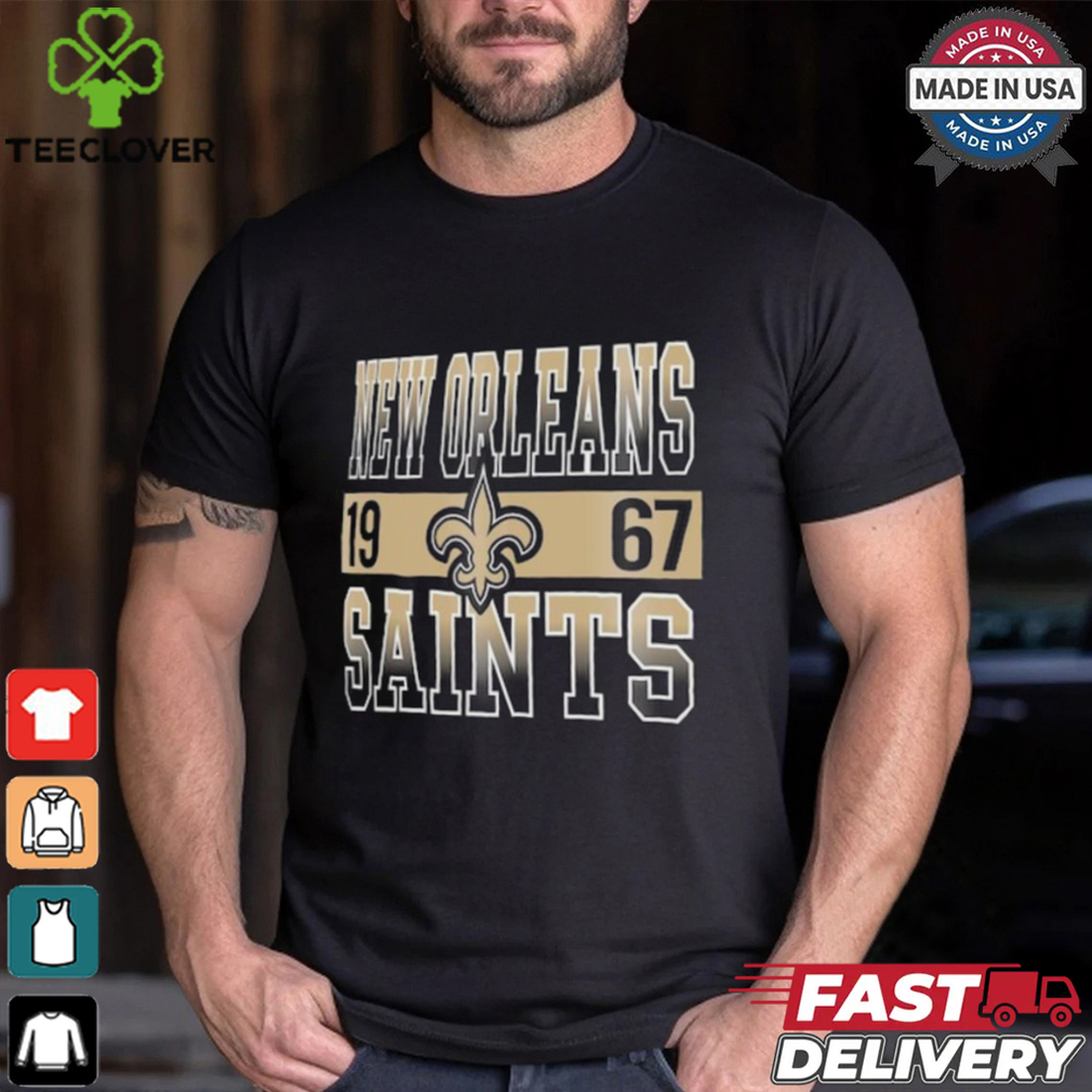 New Orleans Saints New Era Black City Team T Shirt New Orleans Saints New Era Black City Team T Shirt