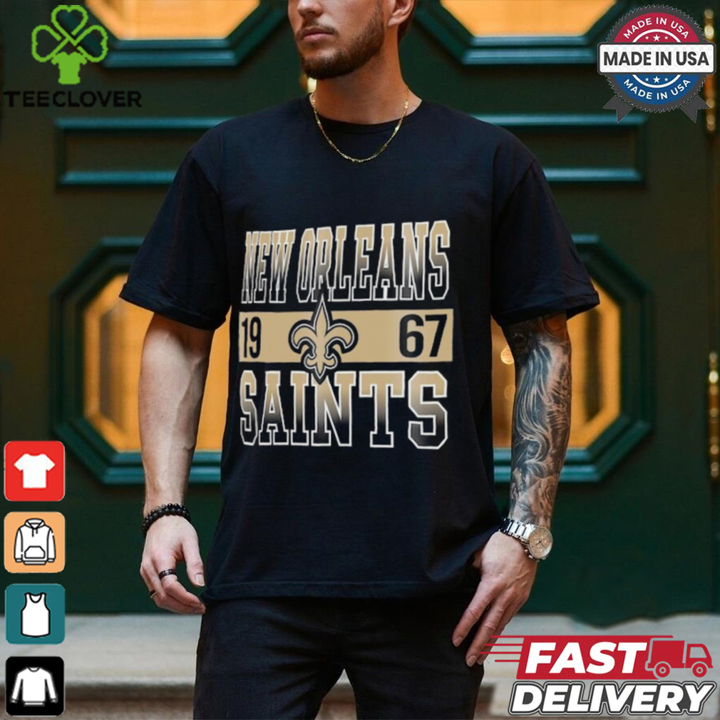 New Orleans Saints New Era Black City Team T Shirt New Orleans Saints New Era Black City Team T Shirt
