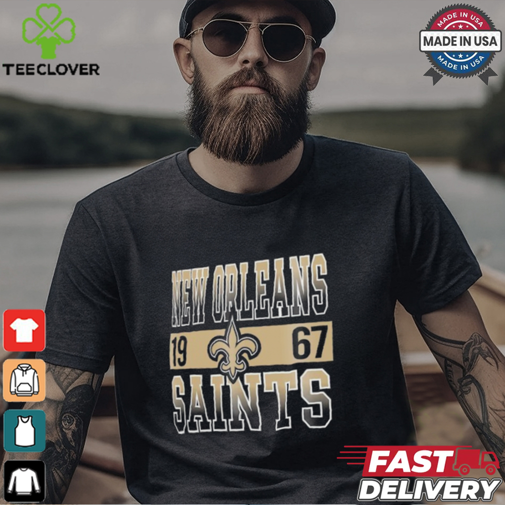 New Orleans Saints New Era Black City Team T Shirt New Orleans Saints New Era Black City Team T Shirt