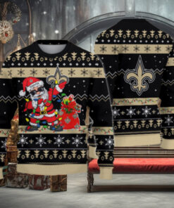 New Orleans Saints Santa Claus Ugly Christmas Sweater